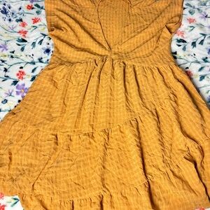 Entro Mustard Midi Dress